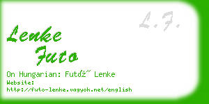 lenke futo business card